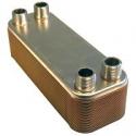 4 x 12 inch (1 inch MPT connections) Stainless Steel Copper Brazed Plate Heat Exchangers