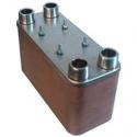 5 x 12 inch (1-1/4 inch MPT connections) Stainless Steel Copper Brazed Plate Heat Exchangers